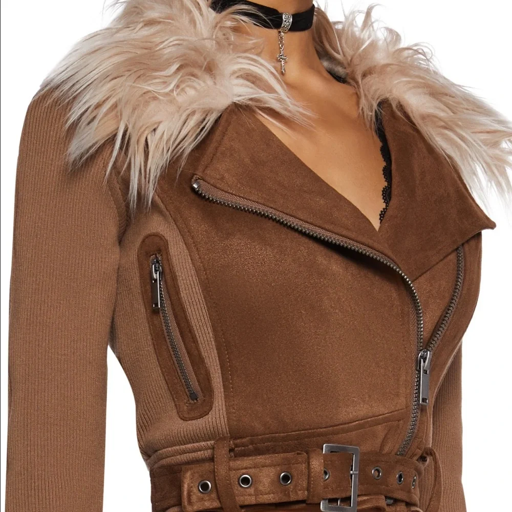 NWT XL DELIA*S ONE TRUE PAIRING MOTO JACKET - Picture 5 of 6